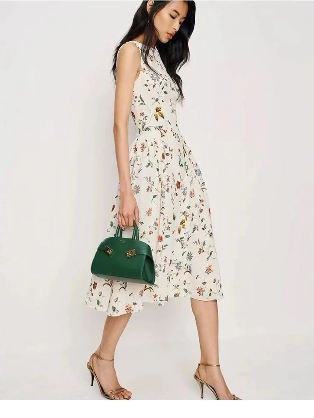 NWT Reformation Anelis Floral Midi Dress - Picture 3 of 13